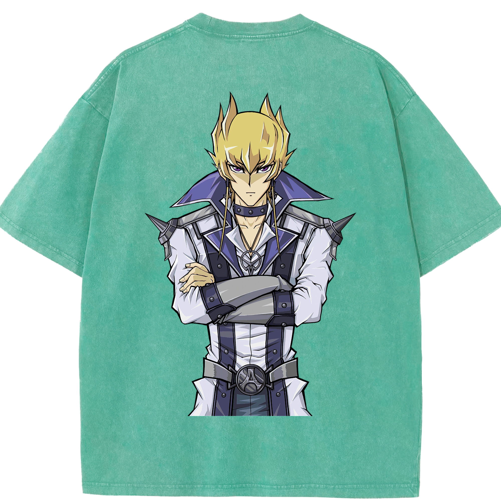 （画像用） 遊☆戯☆王 Yu-Gi-Oh! 綿100% ヴィンテージ風 半袖Tシャツ（背面プリント）